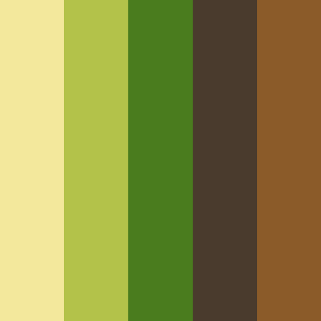 Download forest gold color palette PNG image (square)