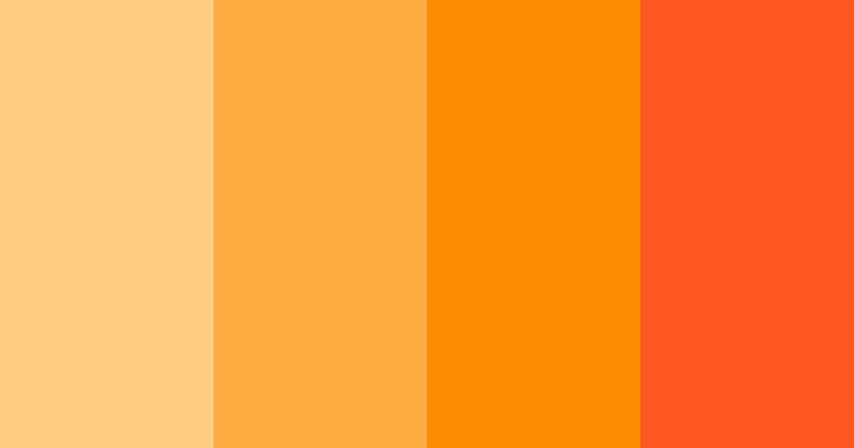 Download bright orange color palette PNG image (landscape)