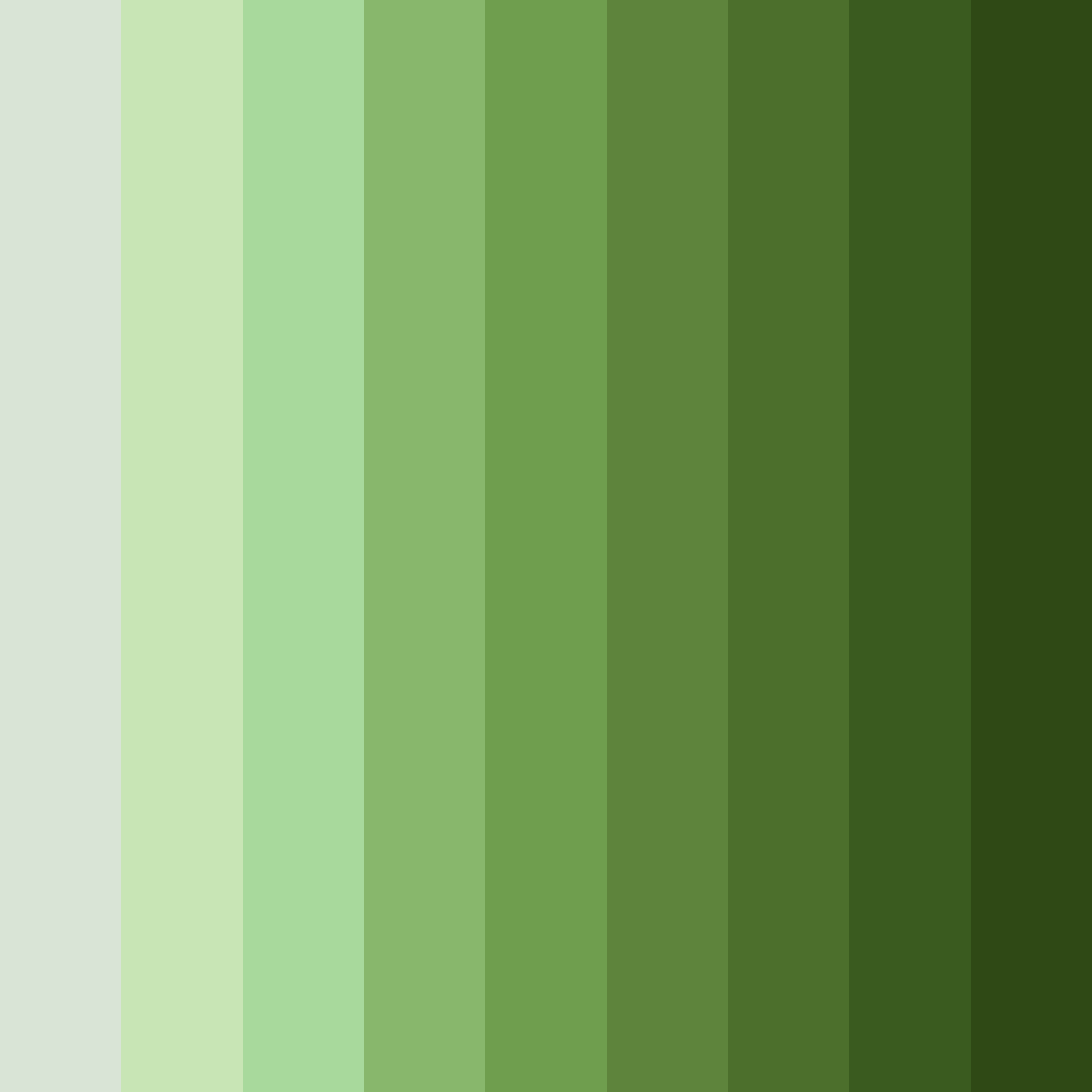 Download verdant serenity color palette PNG image (square)