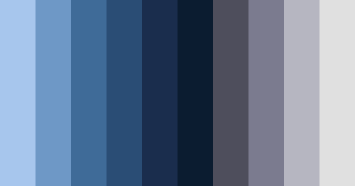 Download shades of blue night sky color palette PNG image (landscape)