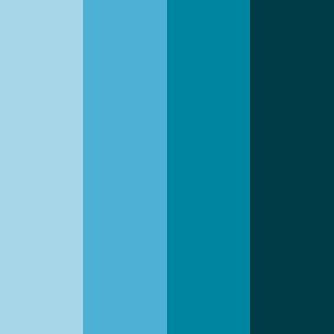Download azure depths color palette PNG image (square)