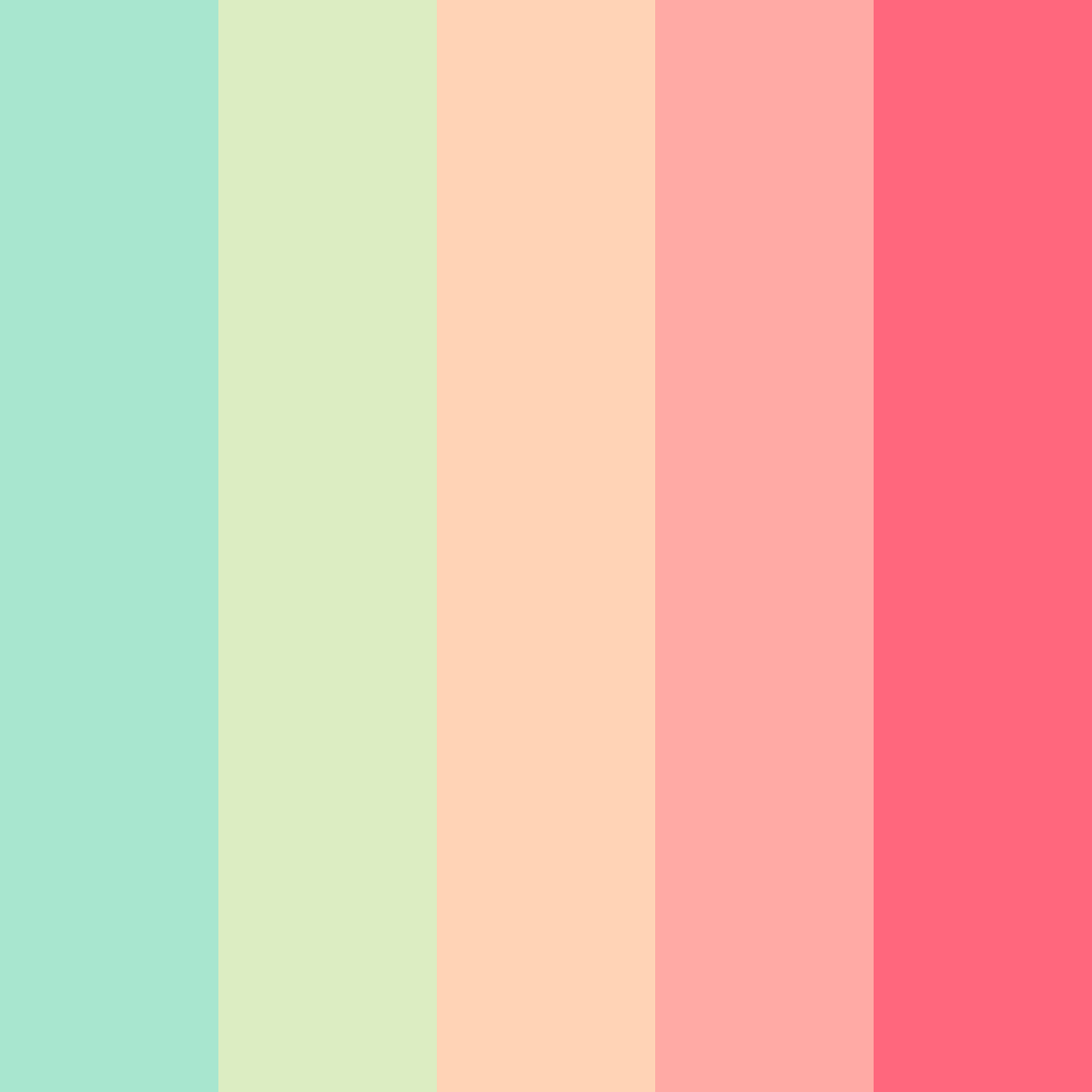 Download awakening grove color palette PNG image (square)