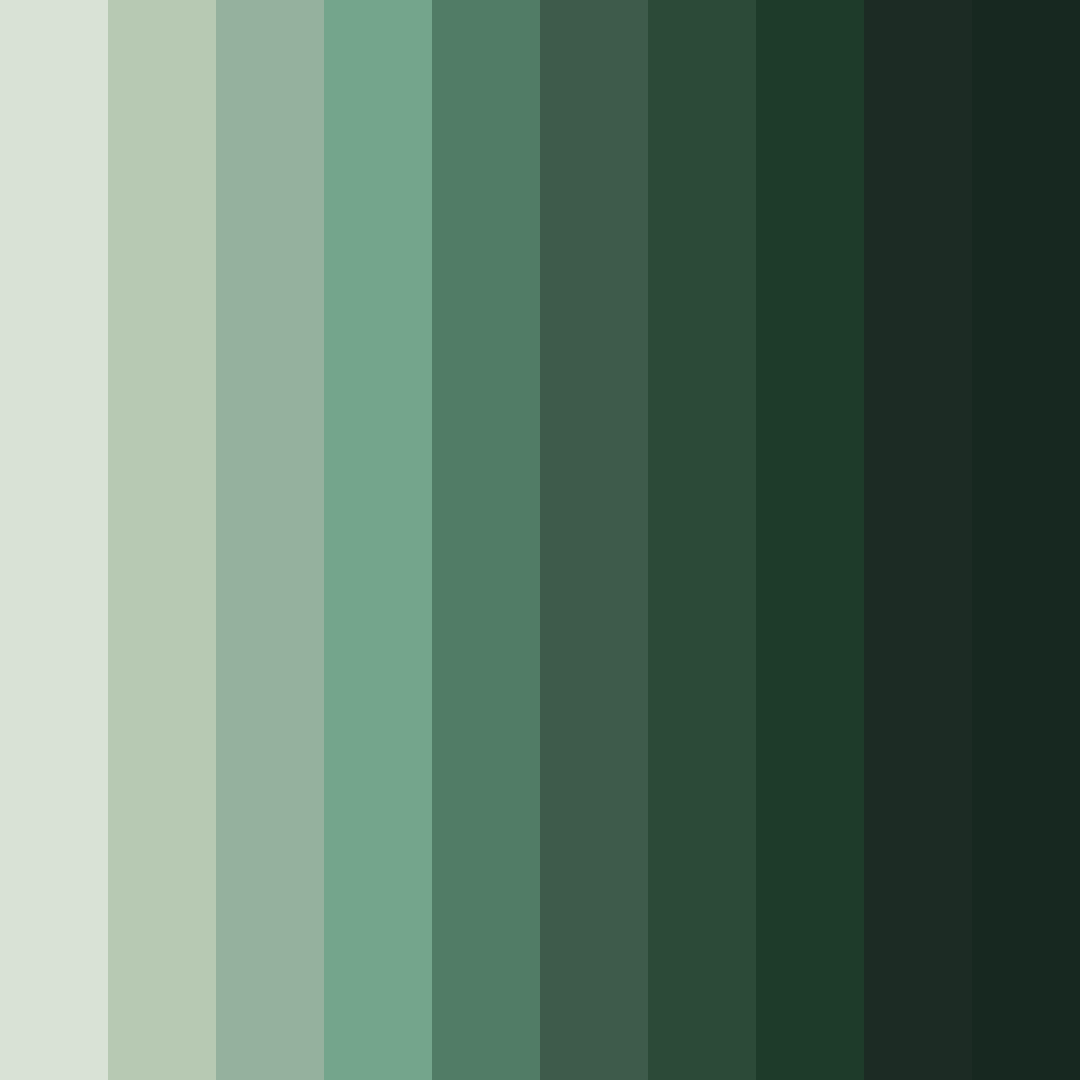 Download shades of gray and green color palette PNG image (square)