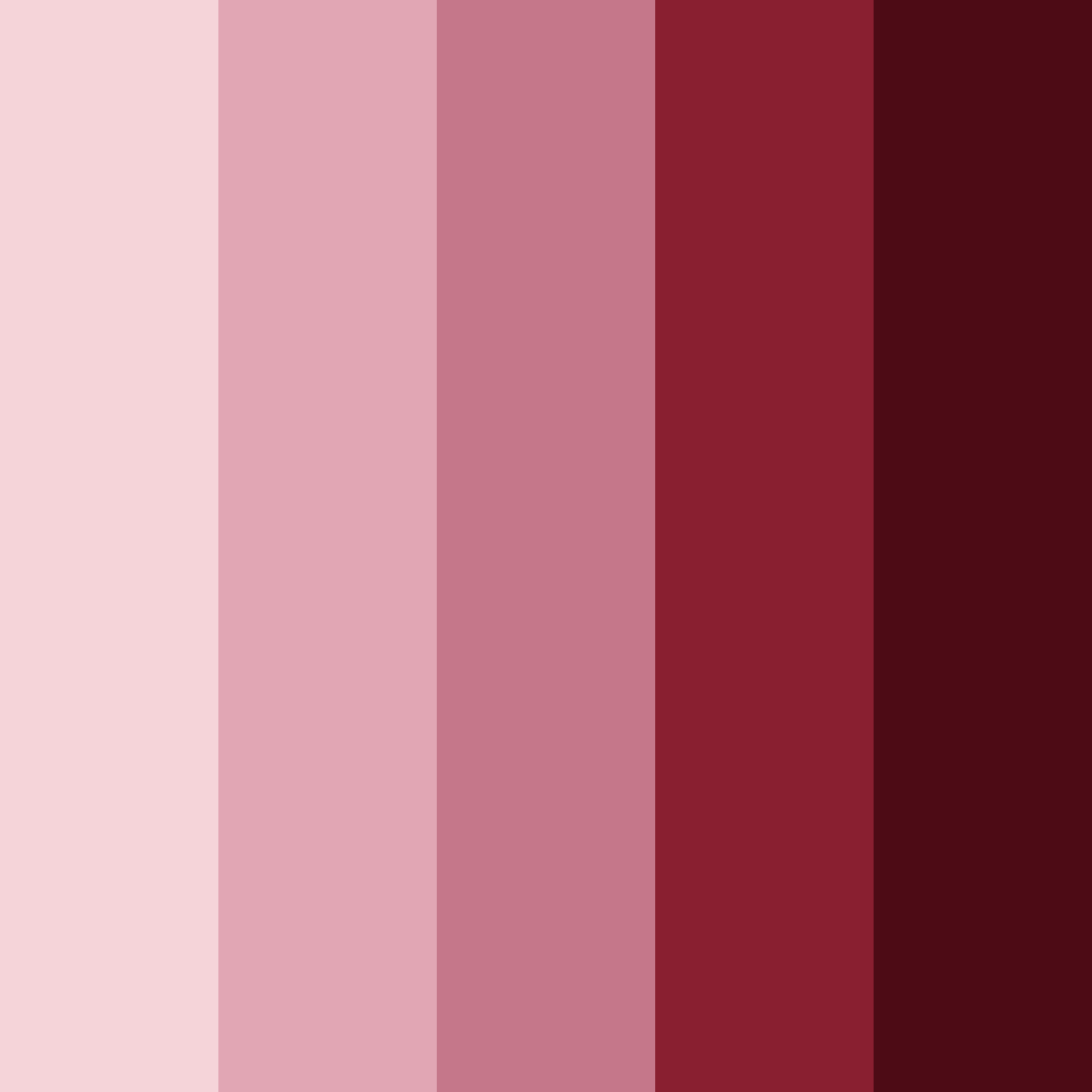Download burgundy blossoms color palette PNG image (square)