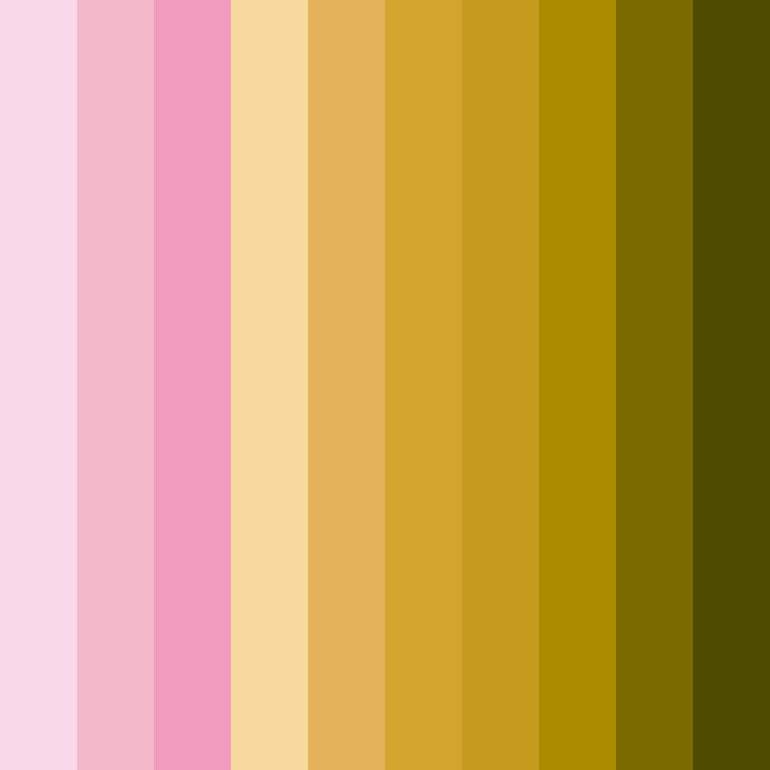 Download pink and gold garden color palette PNG image (square)