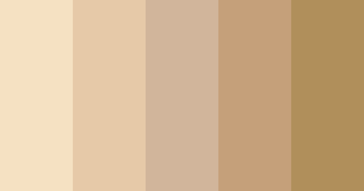Download beige bliss color palette PNG image (landscape)