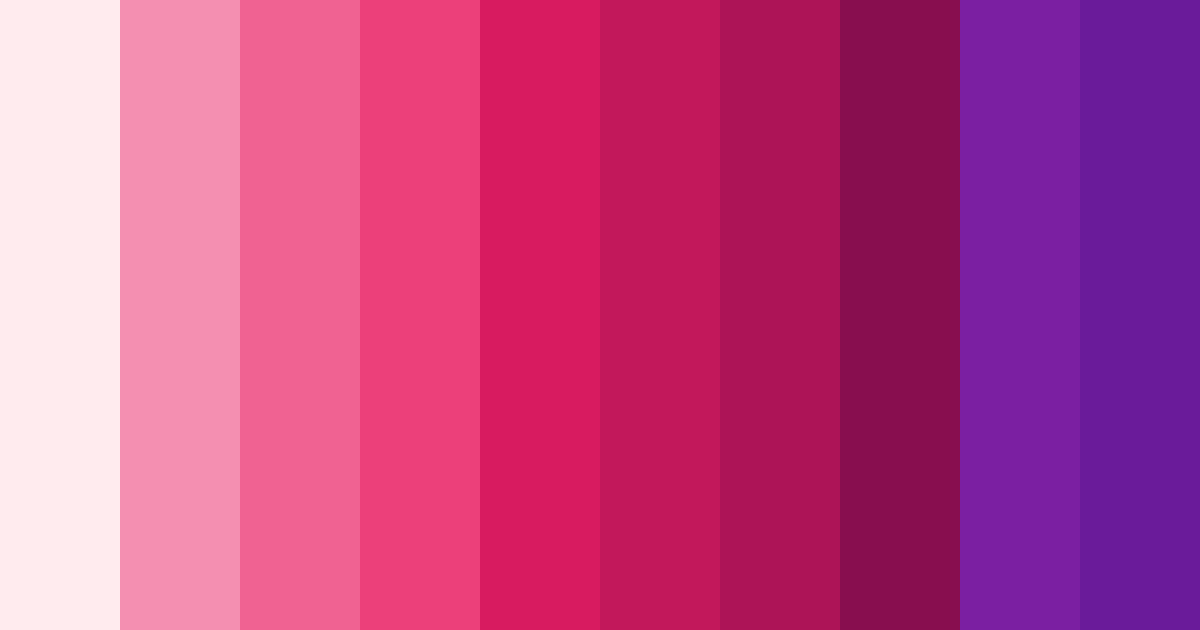 Bright Pink Color Palette - ColorDrop