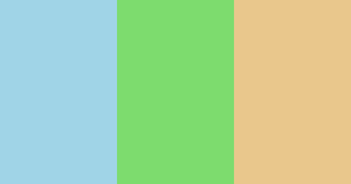 Download sky blue sunshine color palette PNG image (landscape)