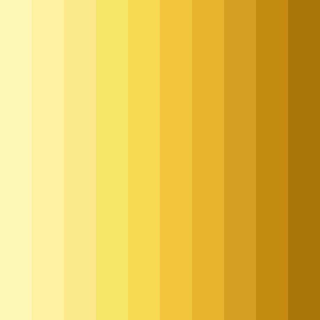 Download soft yellow sunshine color palette PNG image (square)