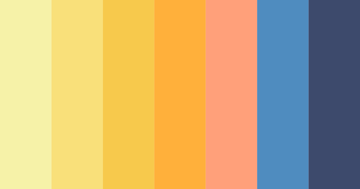 Download sunset breeze color palette PNG image (landscape)
