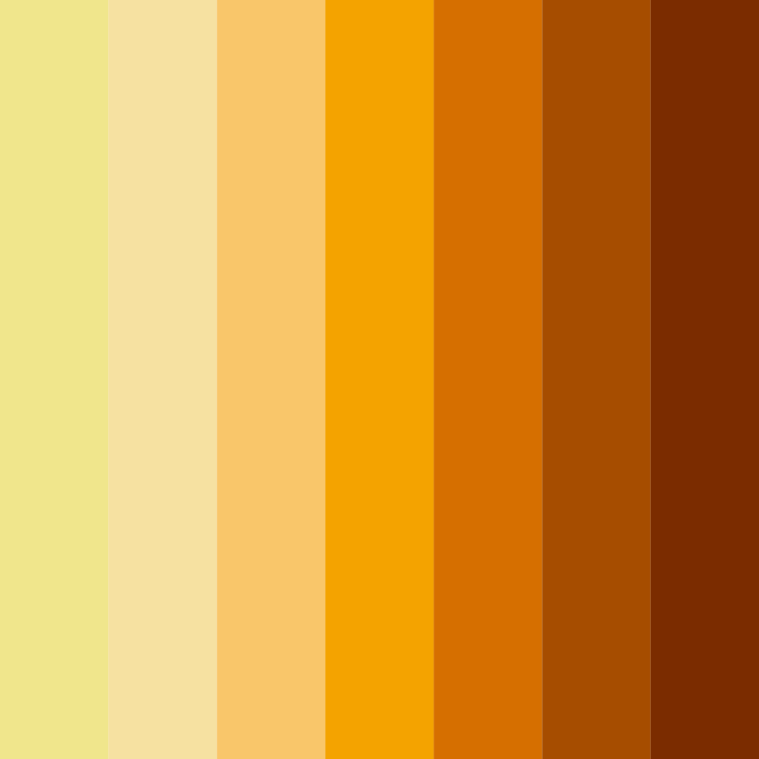 Download golden harvest color palette PNG image (square)