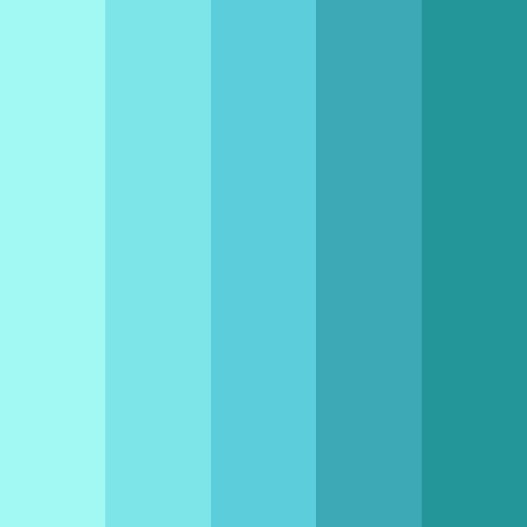 Download tropical aqua dream color palette PNG image (square)