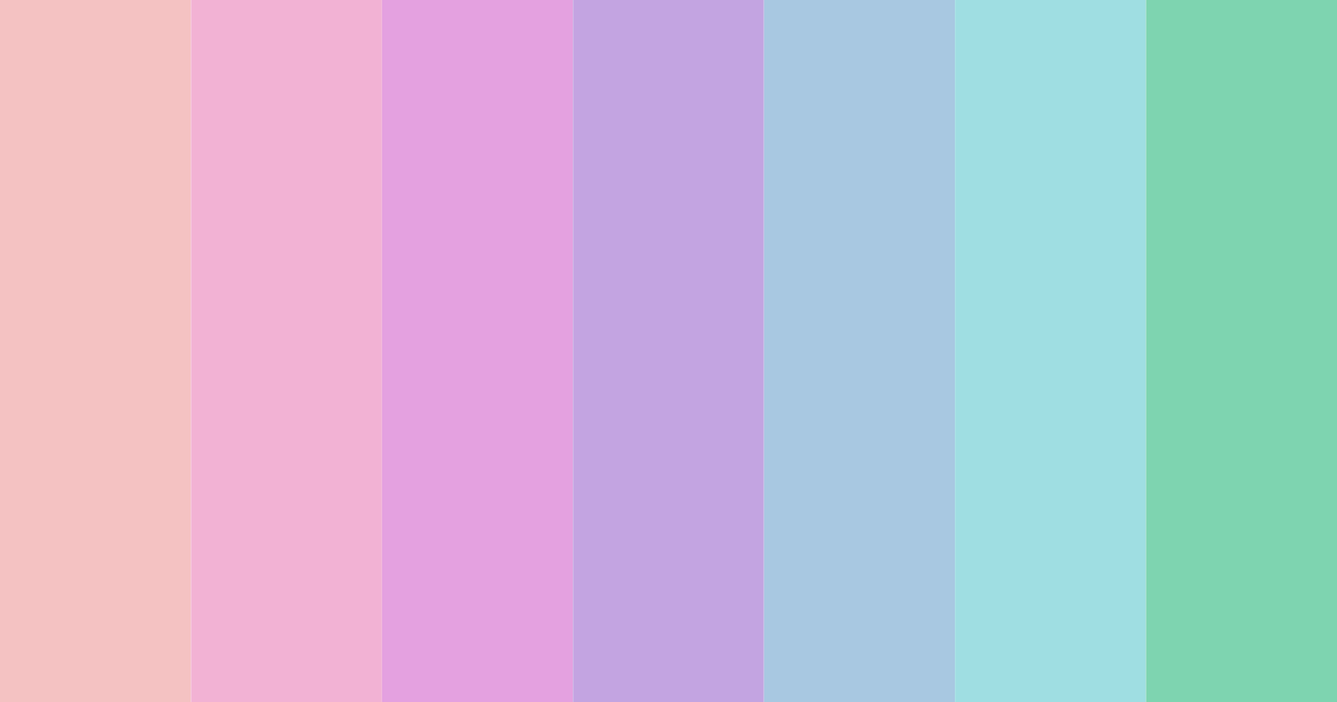 Download pastel pink color palette PNG image (landscape)