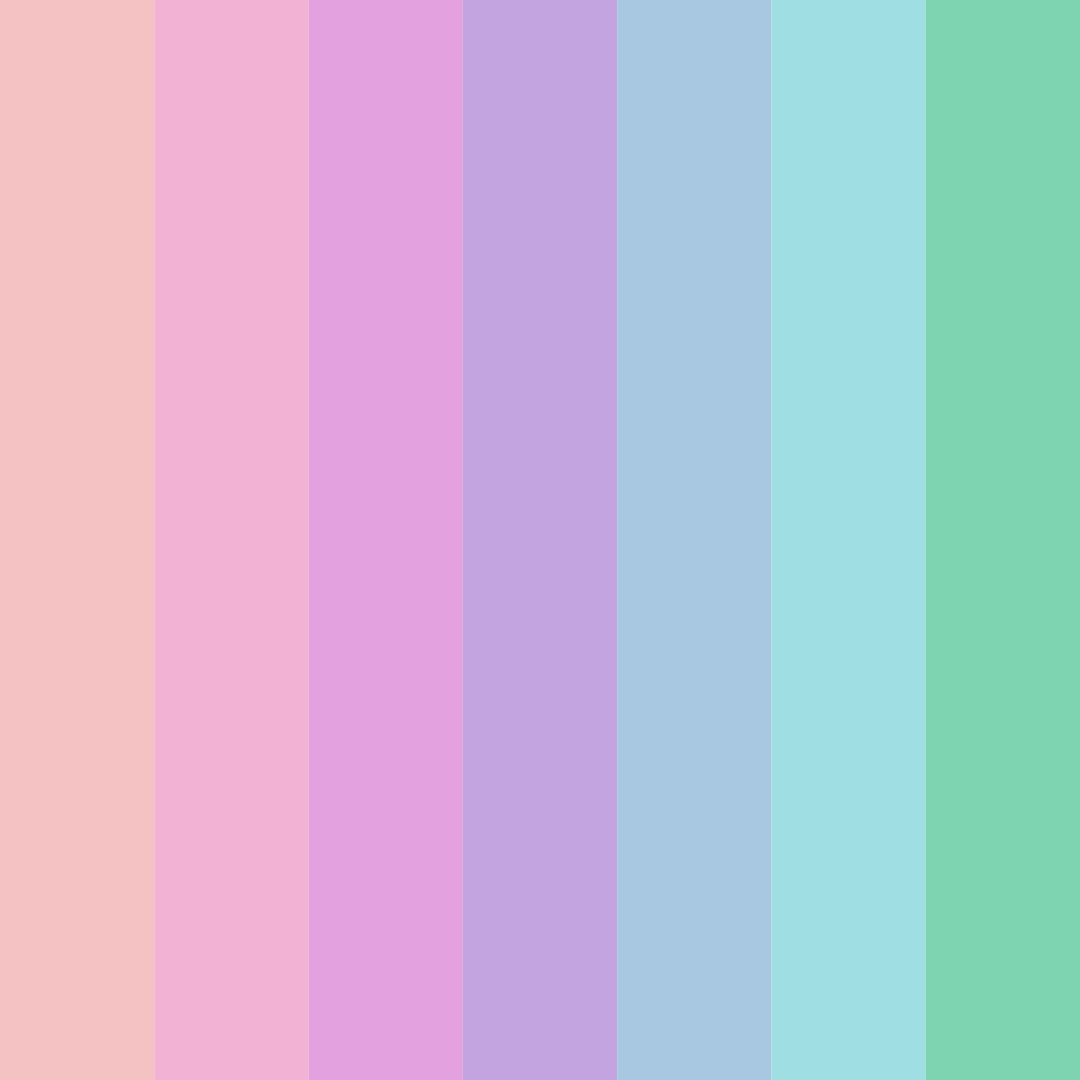 Download pastel pink color palette PNG image (square)