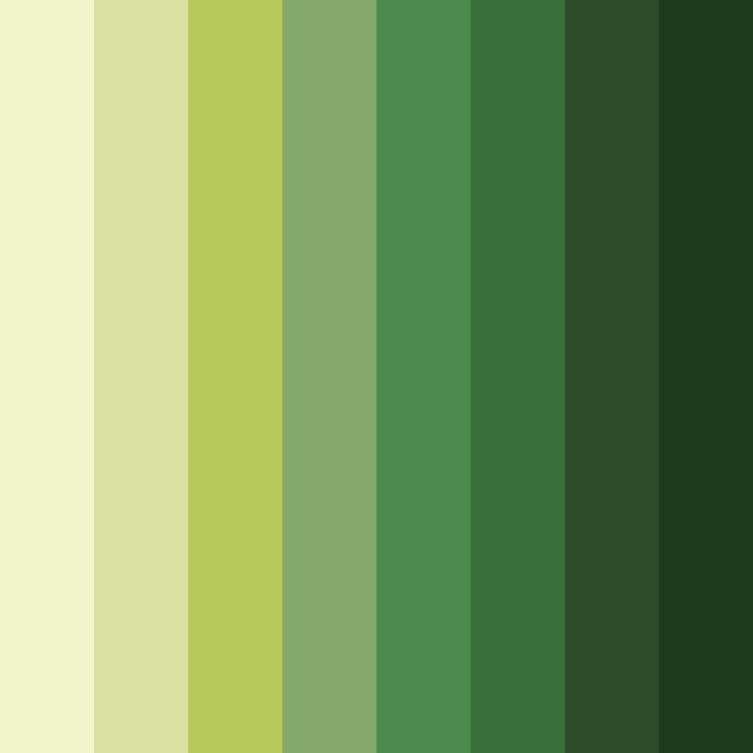 Download verdant haven color palette PNG image (square)