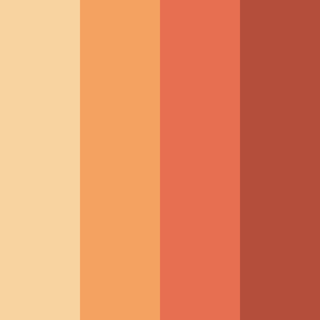 Download autumn ember glow color palette PNG image (square)
