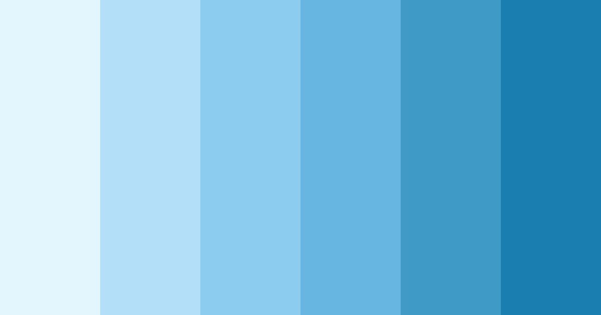 Download azure dreams color palette PNG image (landscape)