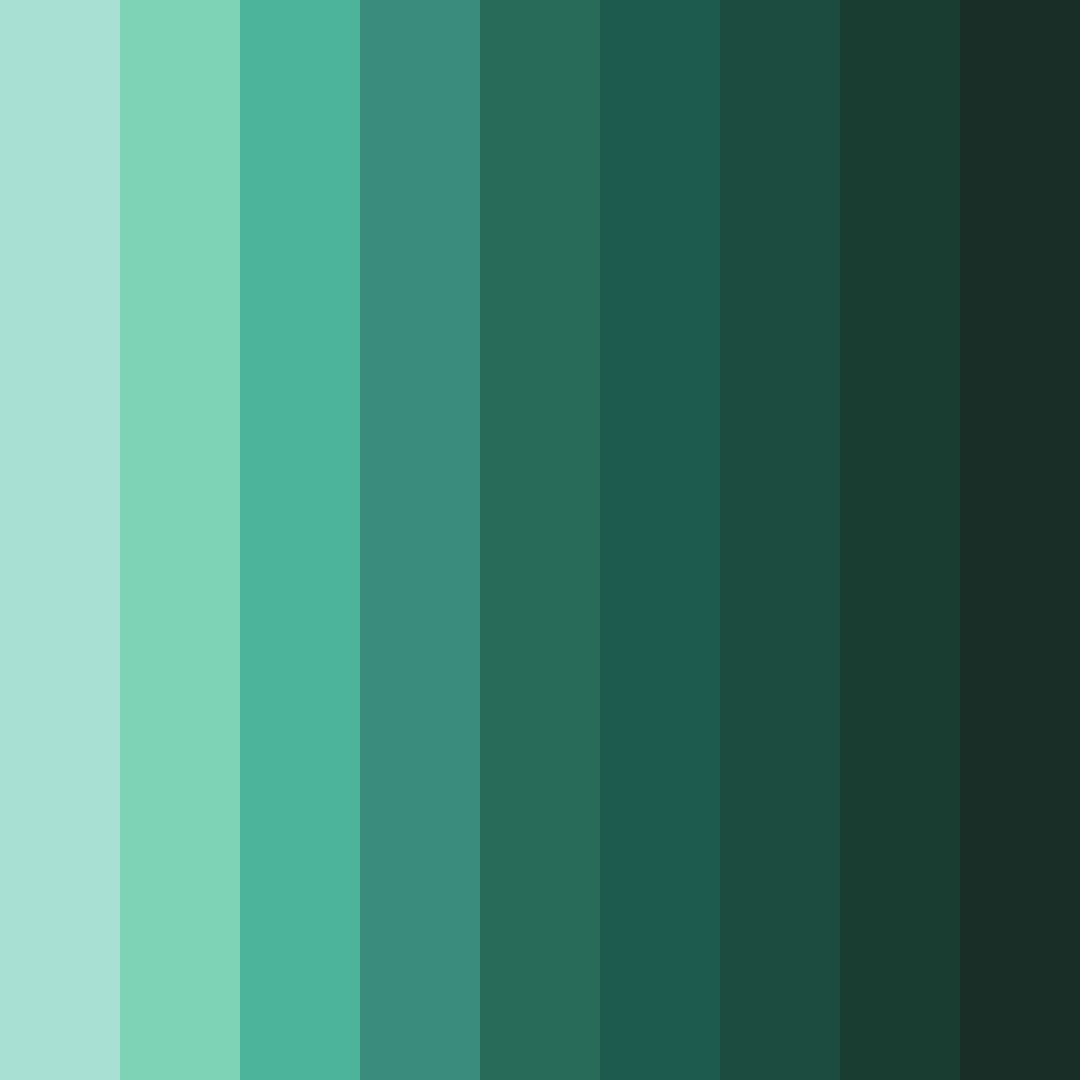 Download teal stream color palette PNG image (square)