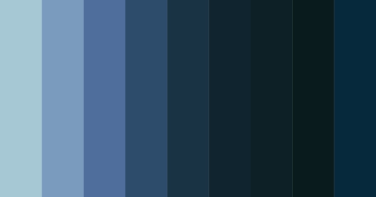 Download dark blue color palette PNG image (landscape)