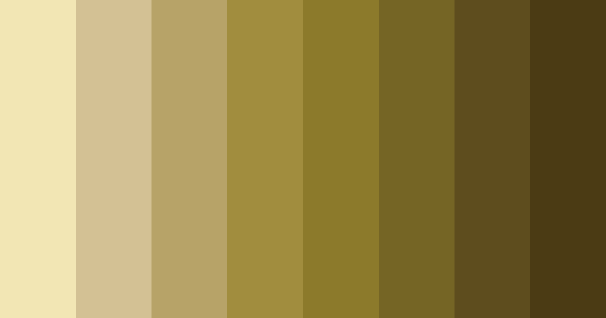Download antique gold shades color palette PNG image (landscape)