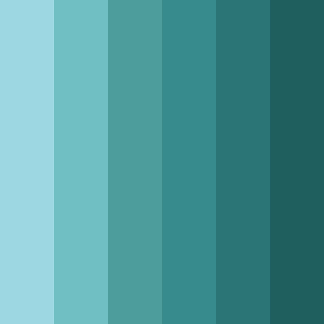 Download teal paradise color palette PNG image (square)