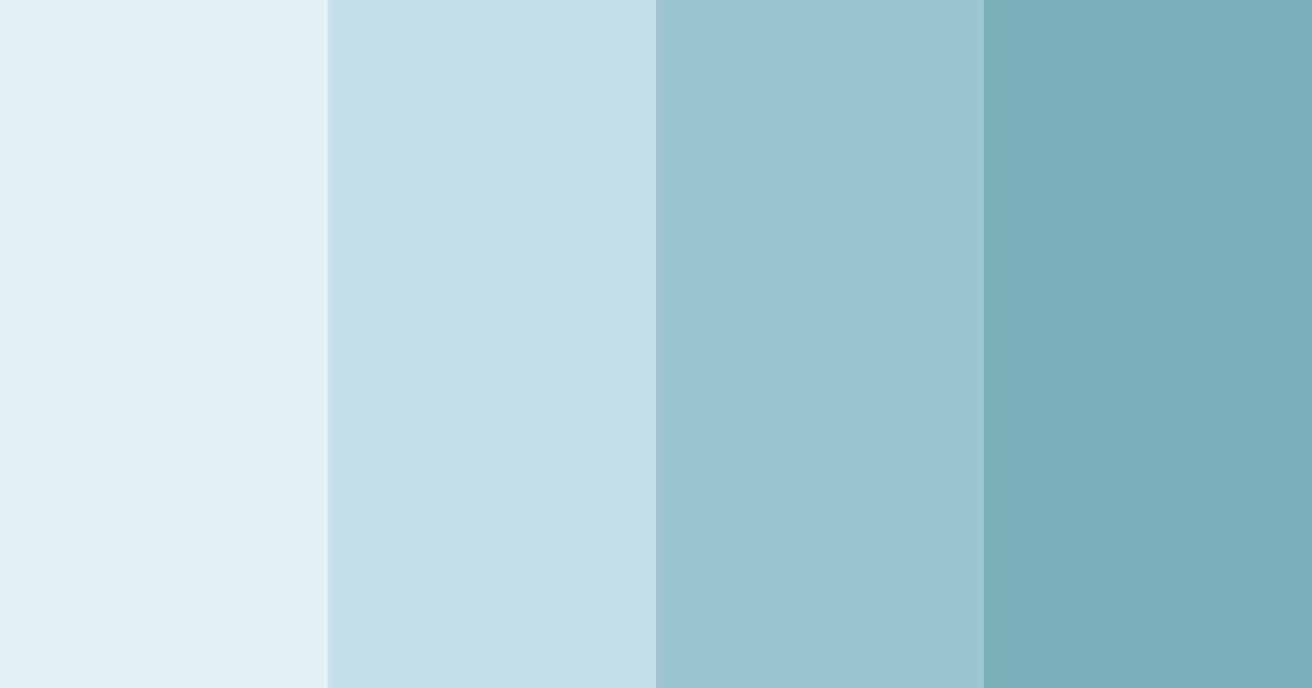 Download serene aqua breeze color palette PNG image (landscape)