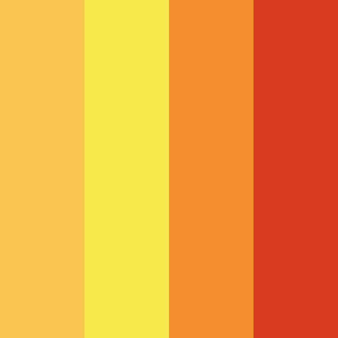 Download citrus burst color palette PNG image (square)