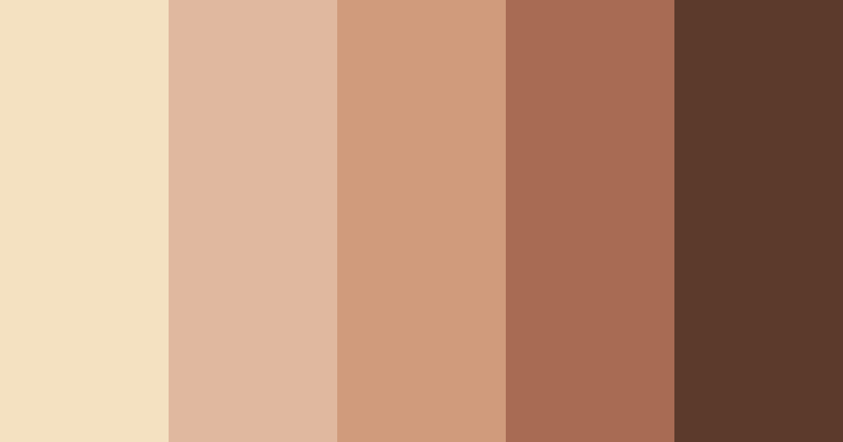 Download elegant brown color palette PNG image (landscape)