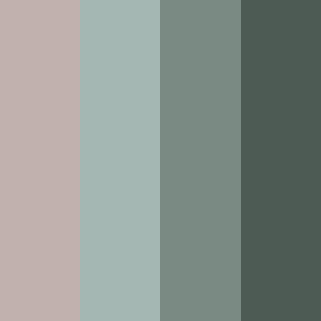 Download serene shoreline color palette PNG image (square)