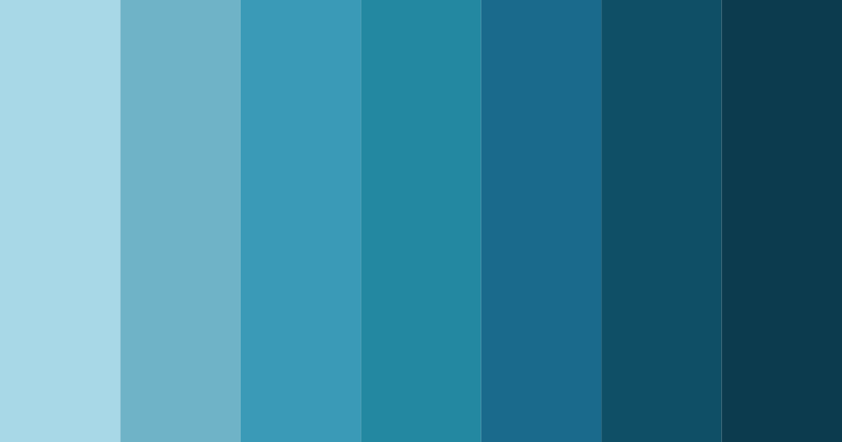 Download blue summer color palette PNG image (landscape)