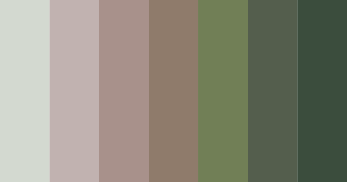 Download whispering grove color palette PNG image (landscape)
