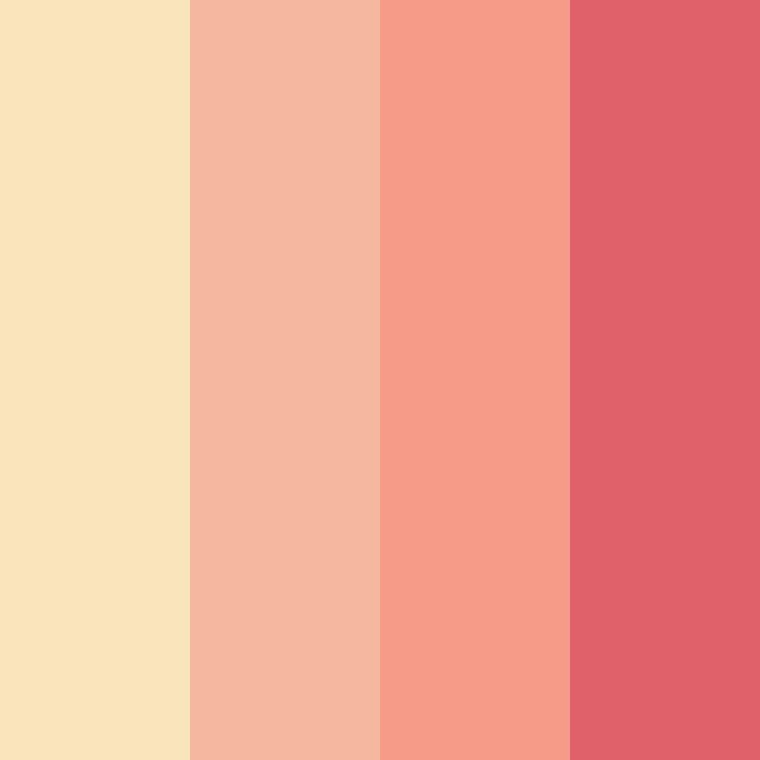 Download blossom sunset color palette PNG image (square)