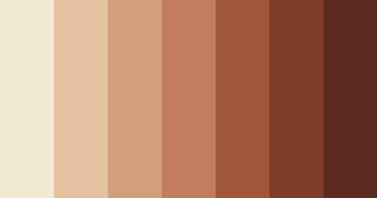 Download warm brown color palette PNG image (landscape)