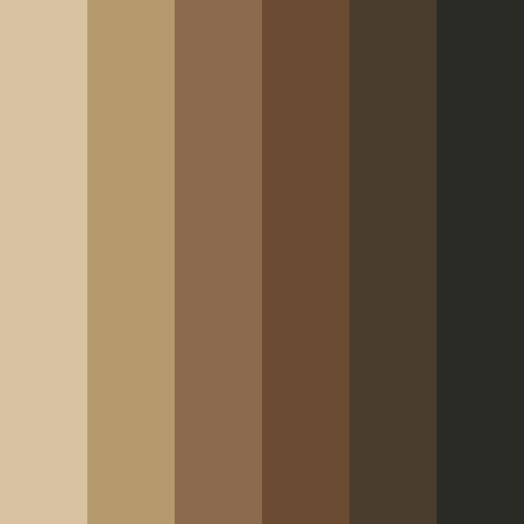 Download brown earthy color palette PNG image (square)