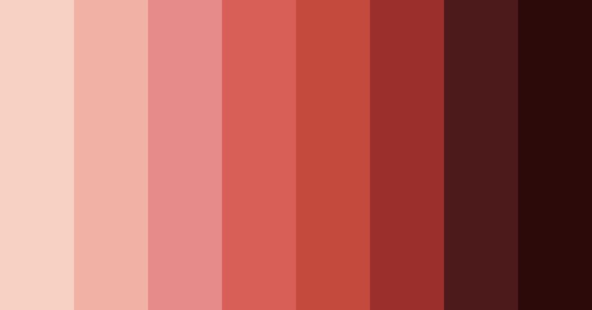 Download red and cream harmony color palette PNG image (landscape)