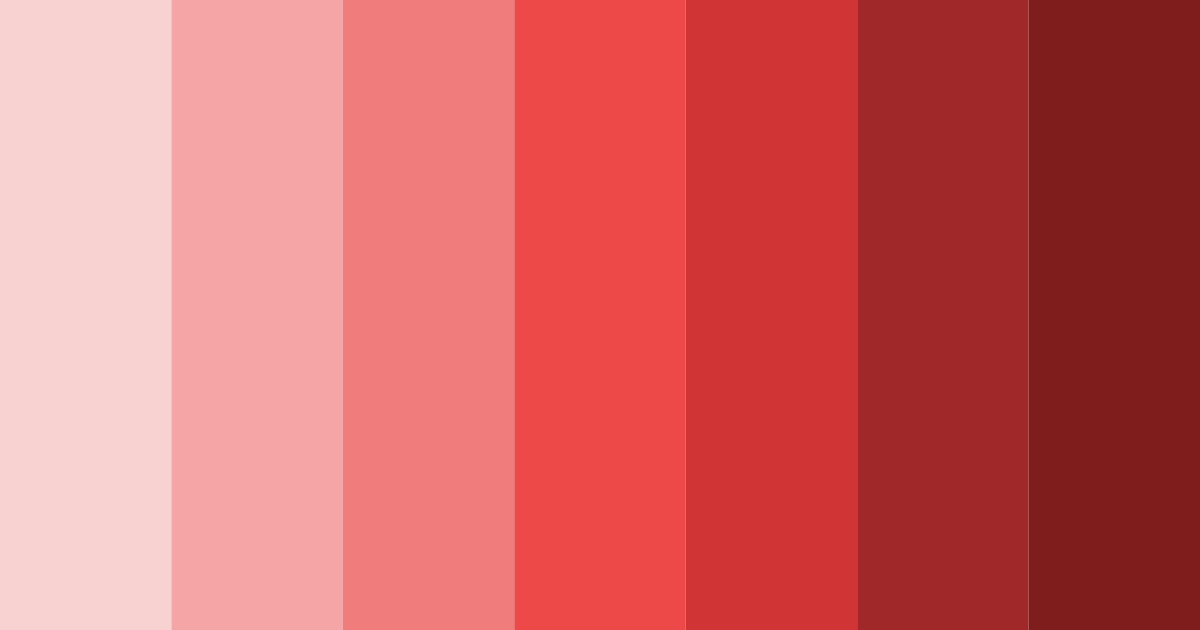 Download rich red shades color palette PNG image (landscape)