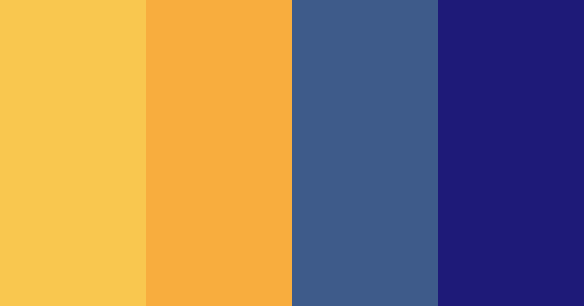 Download navy night with marigold color palette PNG image (landscape)