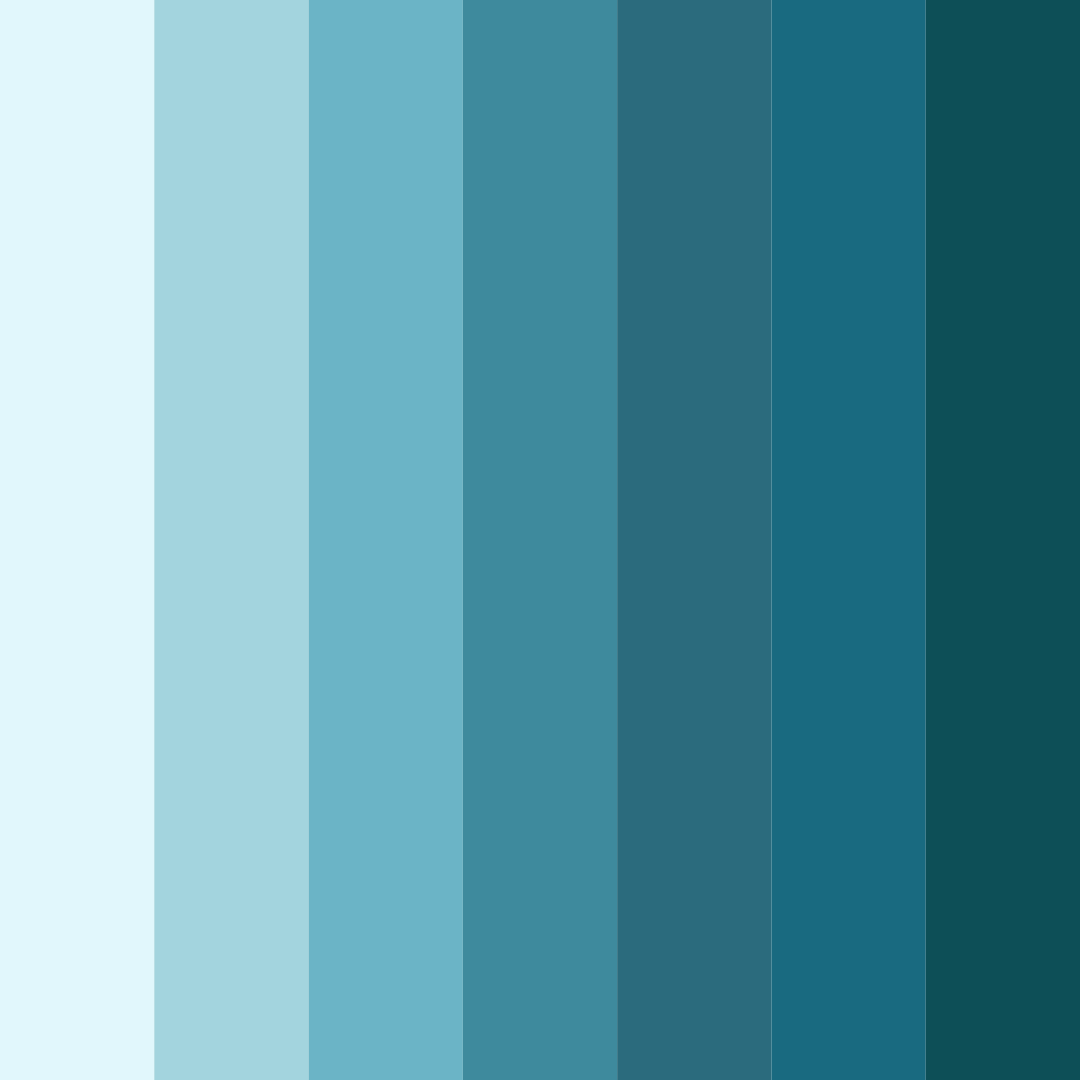 Download aqua echoes color palette PNG image (square)