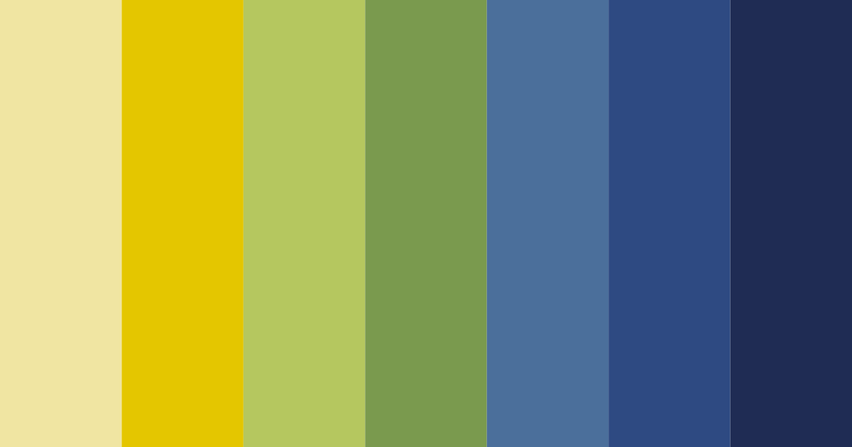 Download blue yellow sunshine color palette PNG image (landscape)