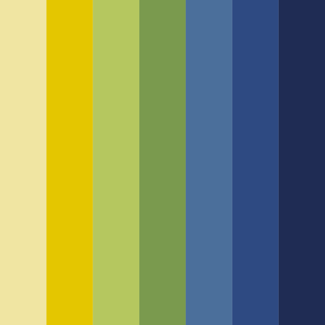 Download blue yellow sunshine color palette PNG image (square)