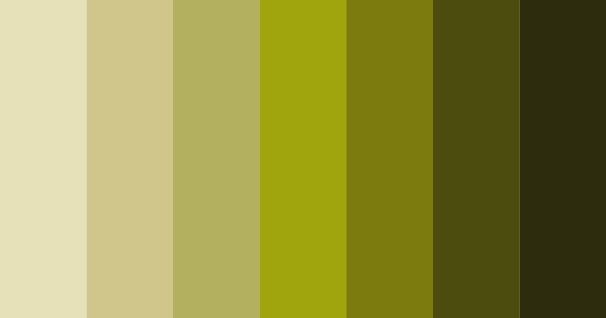 Download olive harmony color palette PNG image (landscape)