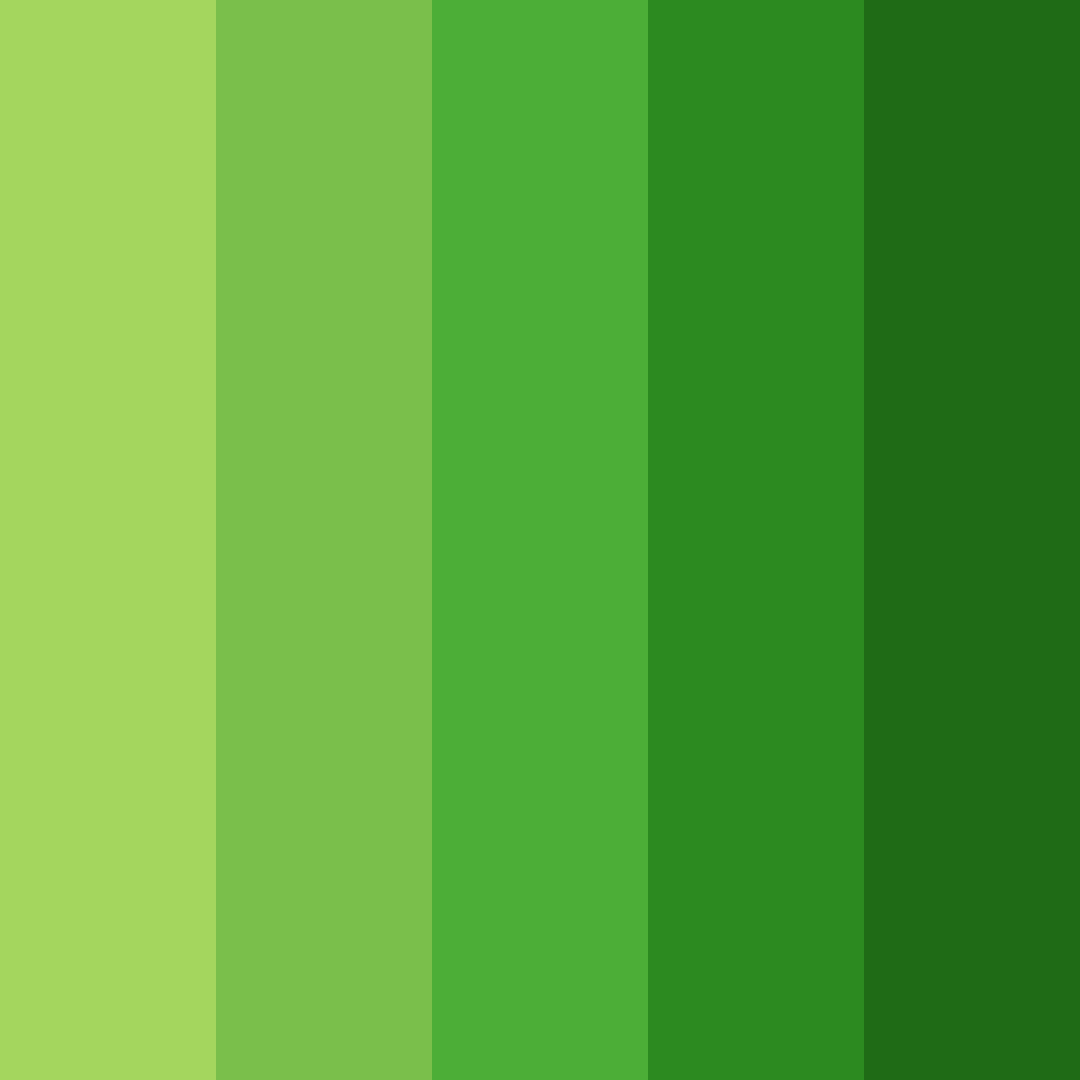 Download vivid verdant vee color palette PNG image (square)