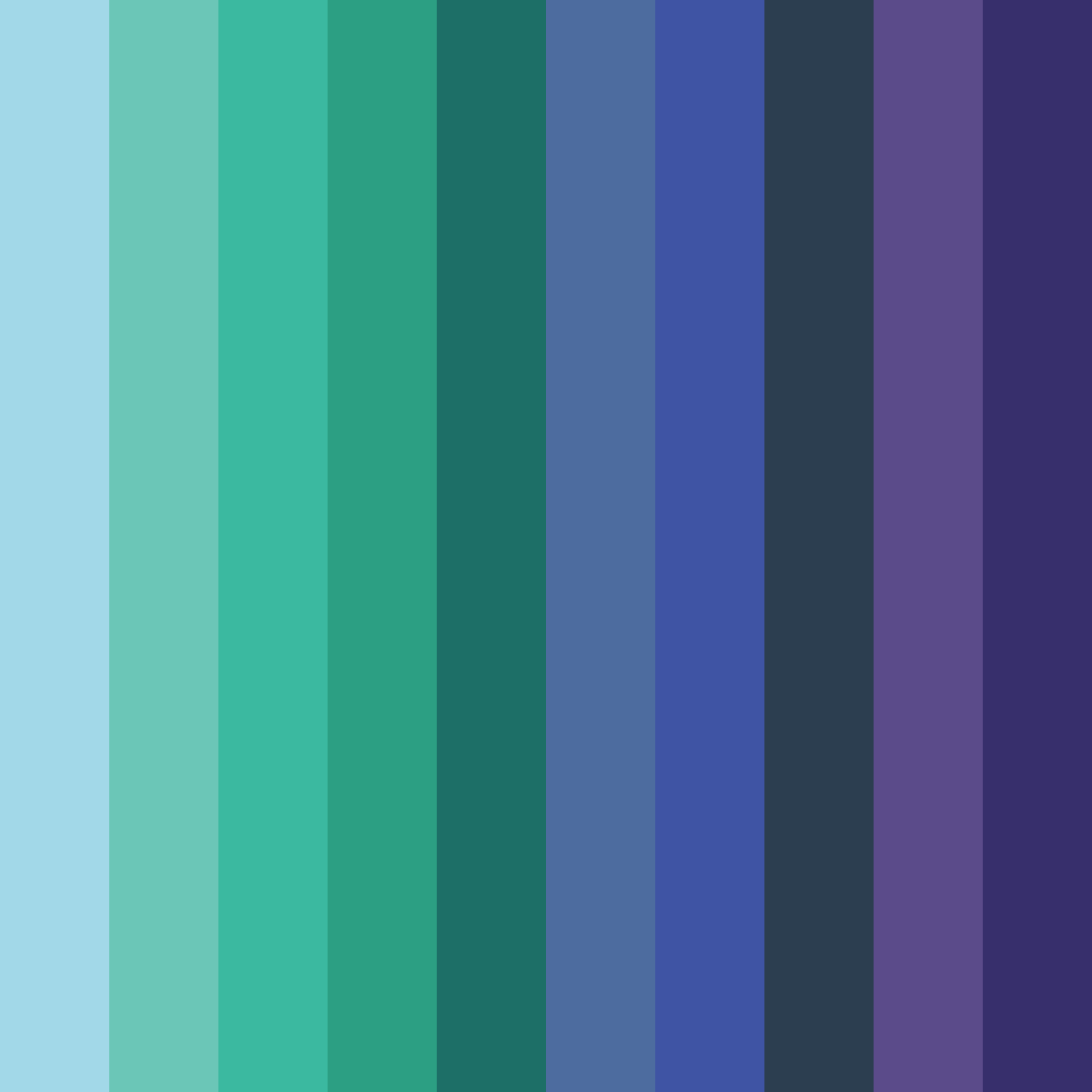 Download oceanic dreamscape color palette PNG image (square)