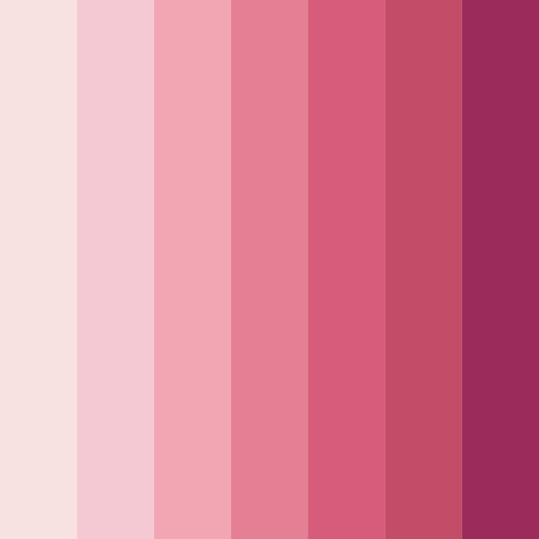 Download petal kissed hues color palette PNG image (square)