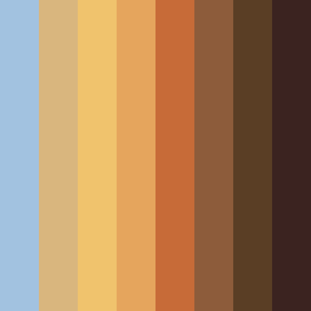 Download golden horizon color palette PNG image (square)