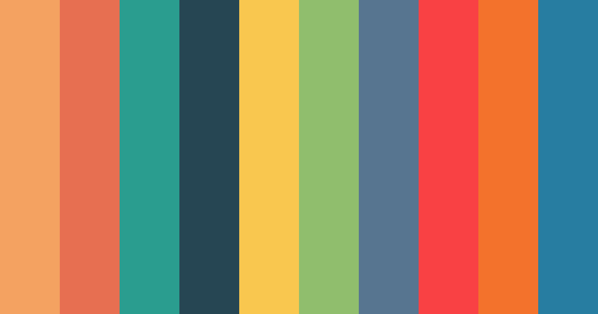 Download vibrant harmony color palette PNG image (landscape)