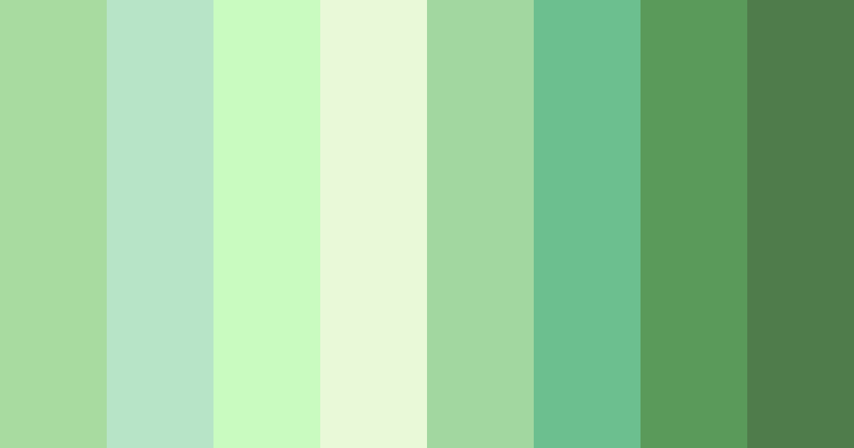 Download green venus color palette PNG image (landscape)