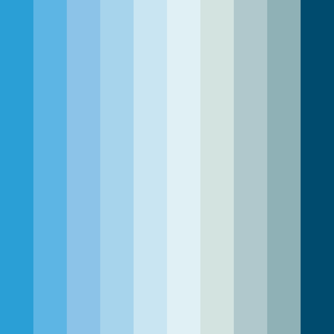 Download deep blue ocean color palette PNG image (square)