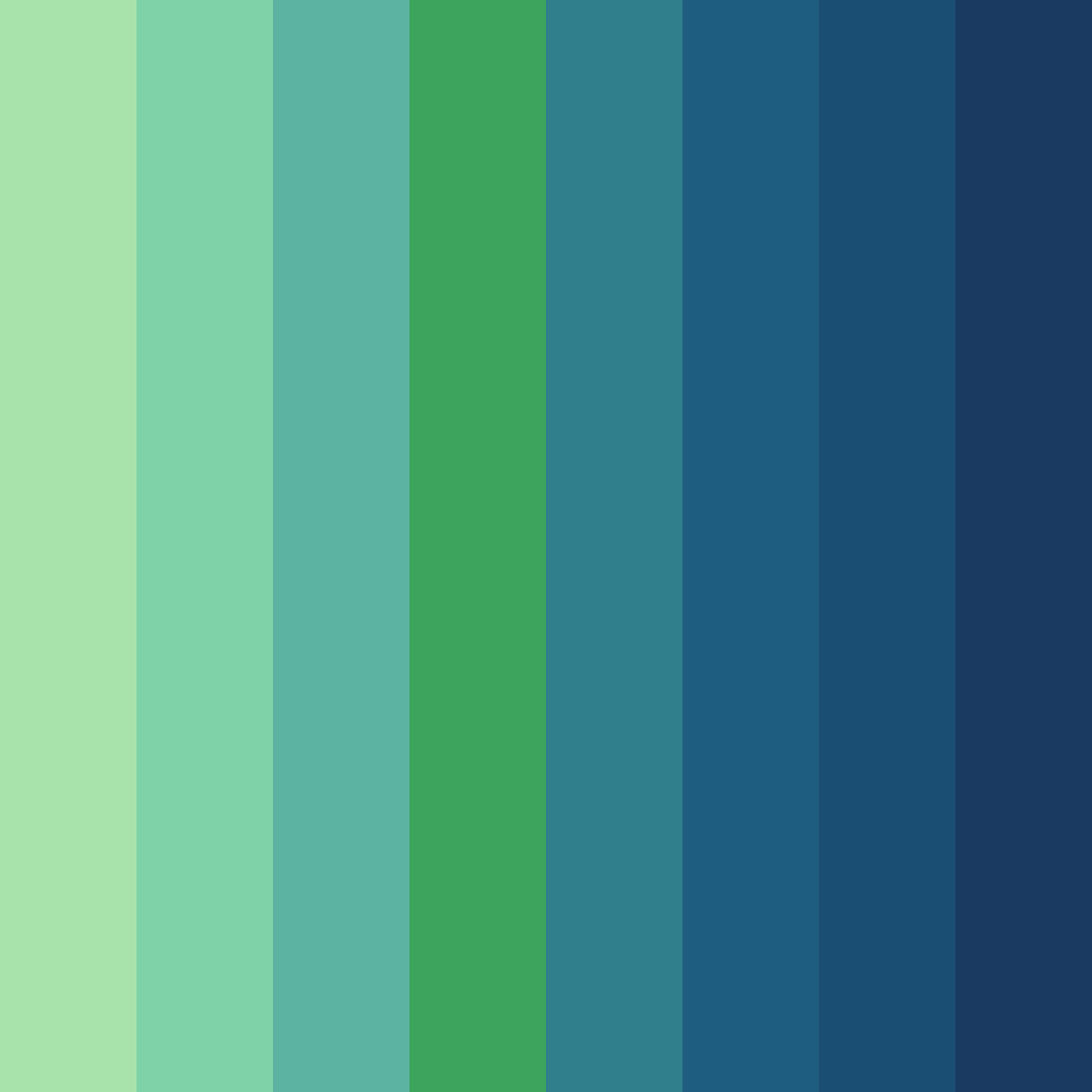 Download oceanic harmony color palette PNG image (square)