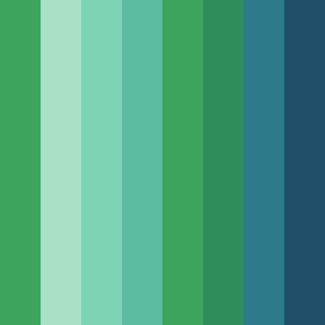 Download teal oasis color palette PNG image (square)